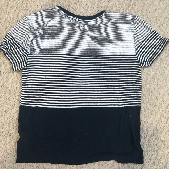 contrast crew neck fashionable tee - Picture 5 of 5